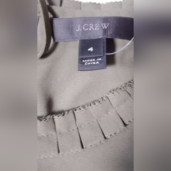 NWT J. Crew Ruffle Trim Sleeveless Top Size 4 - Picture 6 of 7